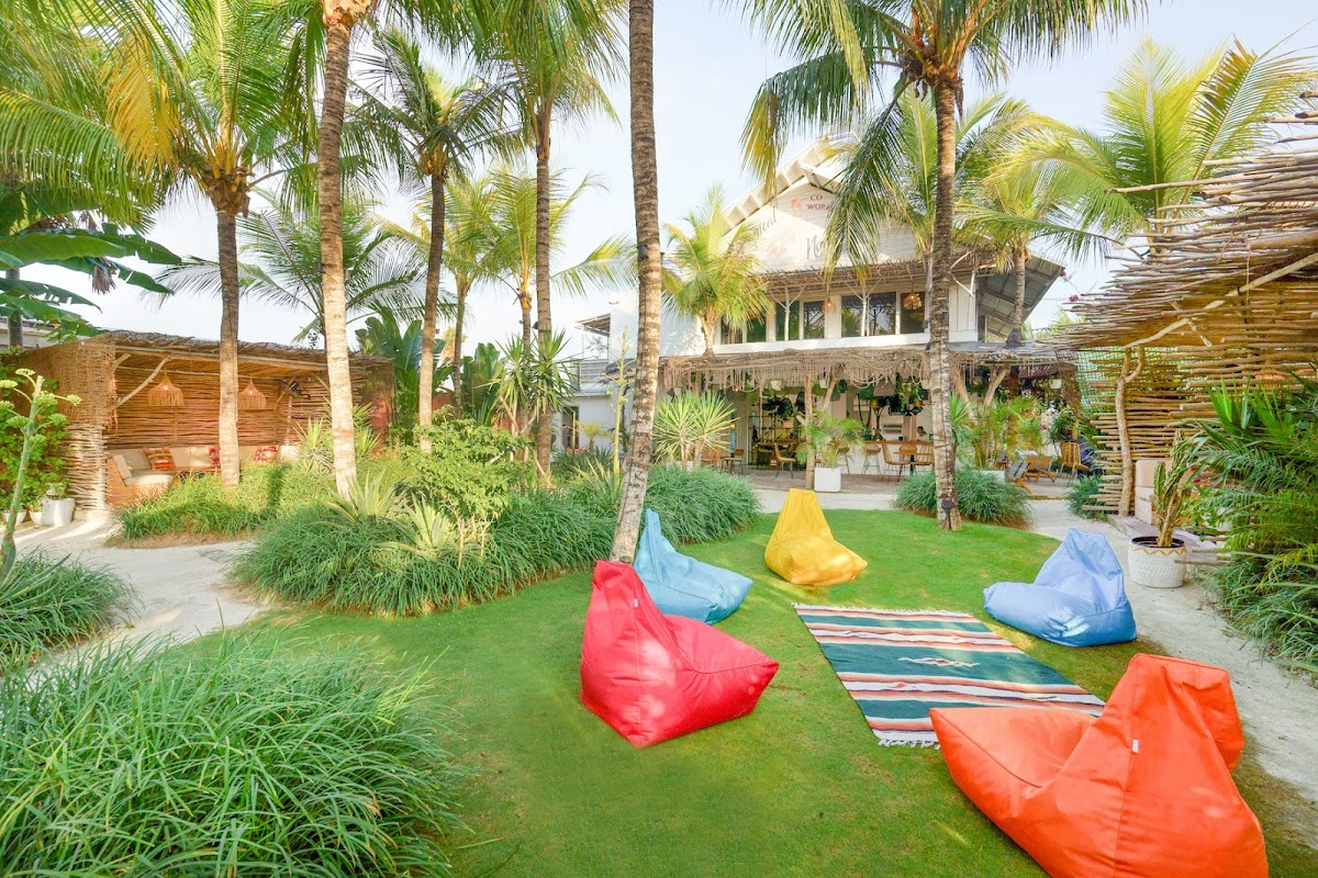 Tropical Nomad open-air coworking space in Canggu